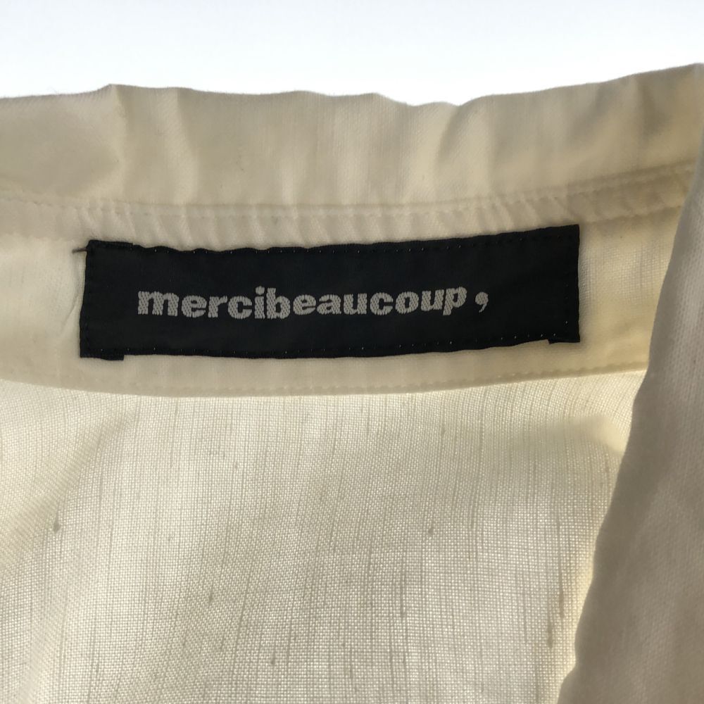 メルシーボークー 日本製 長袖 シャツ ジャケット ホワイト mercibeaucoup. レディース 240328_画像7