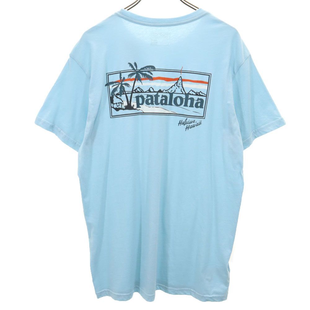 未使用 パタゴニア STY38841 アウトドア USA製 半袖 Tシャツ L ブルー patagonia タグ付き メンズ 240331の画像2