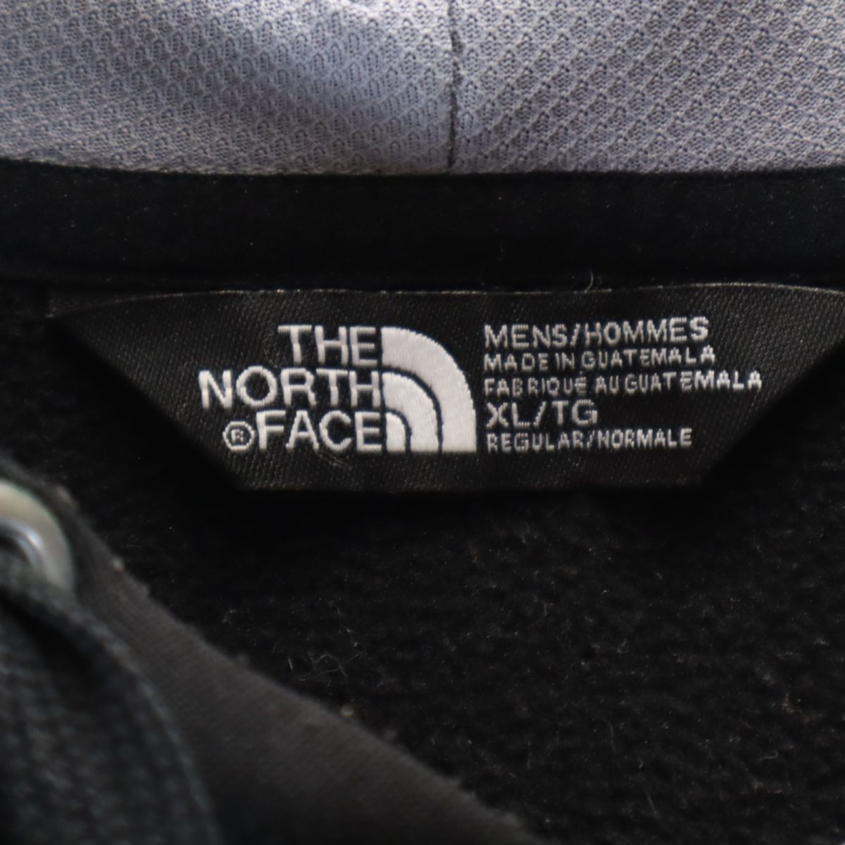 ザノースフェイス プリント 長袖 アウトドア ジャージ パーカー XL ブラック THE NORTH FACE プルオーバー 裏起毛 メンズ 240305_画像9