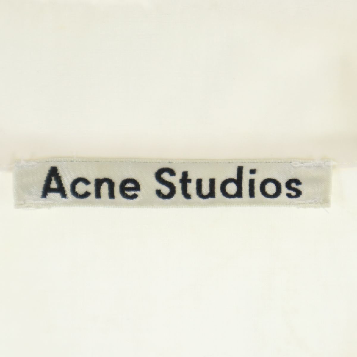 アクネストゥディオズ 長袖 スキッパー コットンシャツ 34 ホワイト系 ACNE STUDIOS レディース 240305_画像7