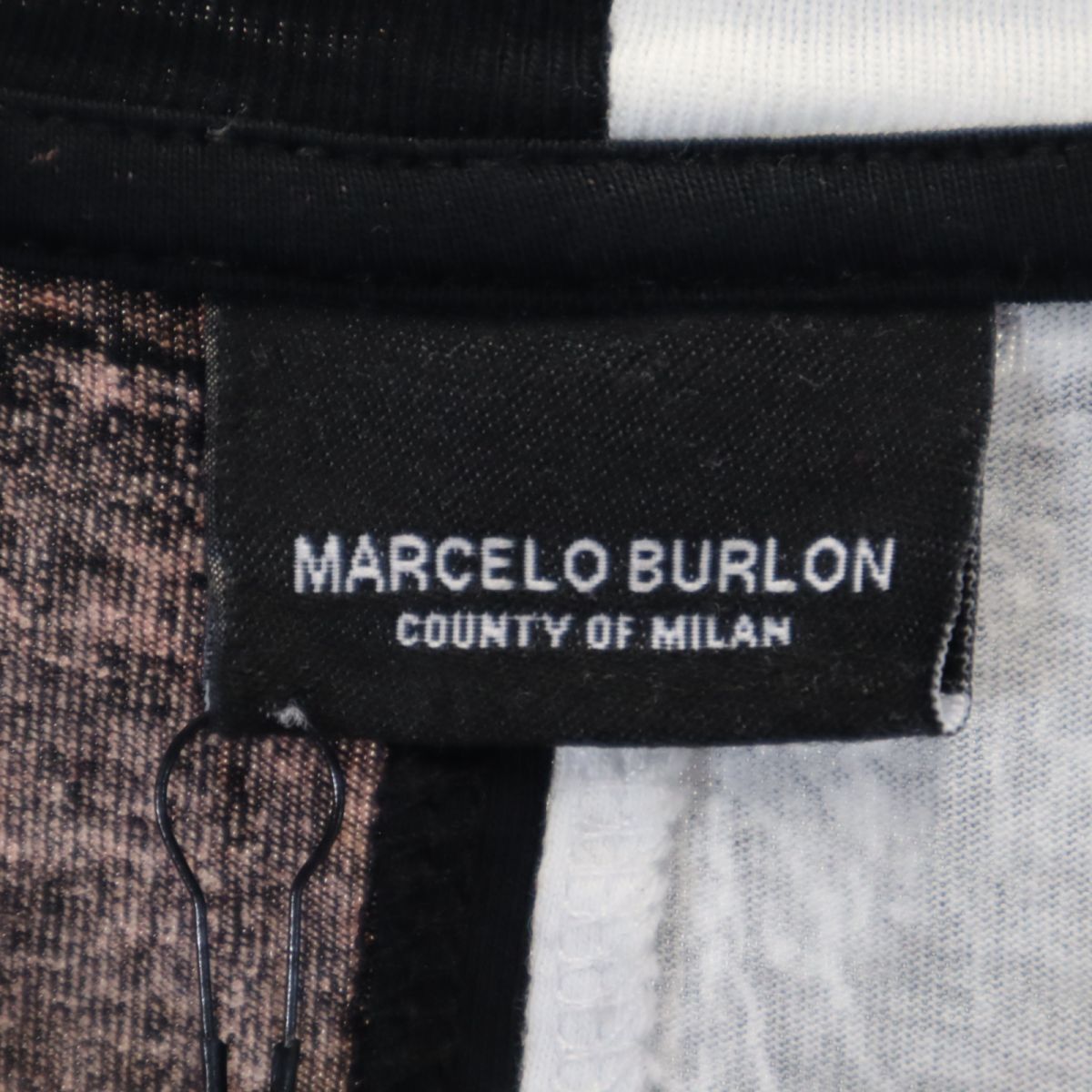 マルセロバーロン 未使用 半袖 Tシャツ S ブラック×ホワイト MARCELO BURLON タグ付き メンズ 240313_画像8