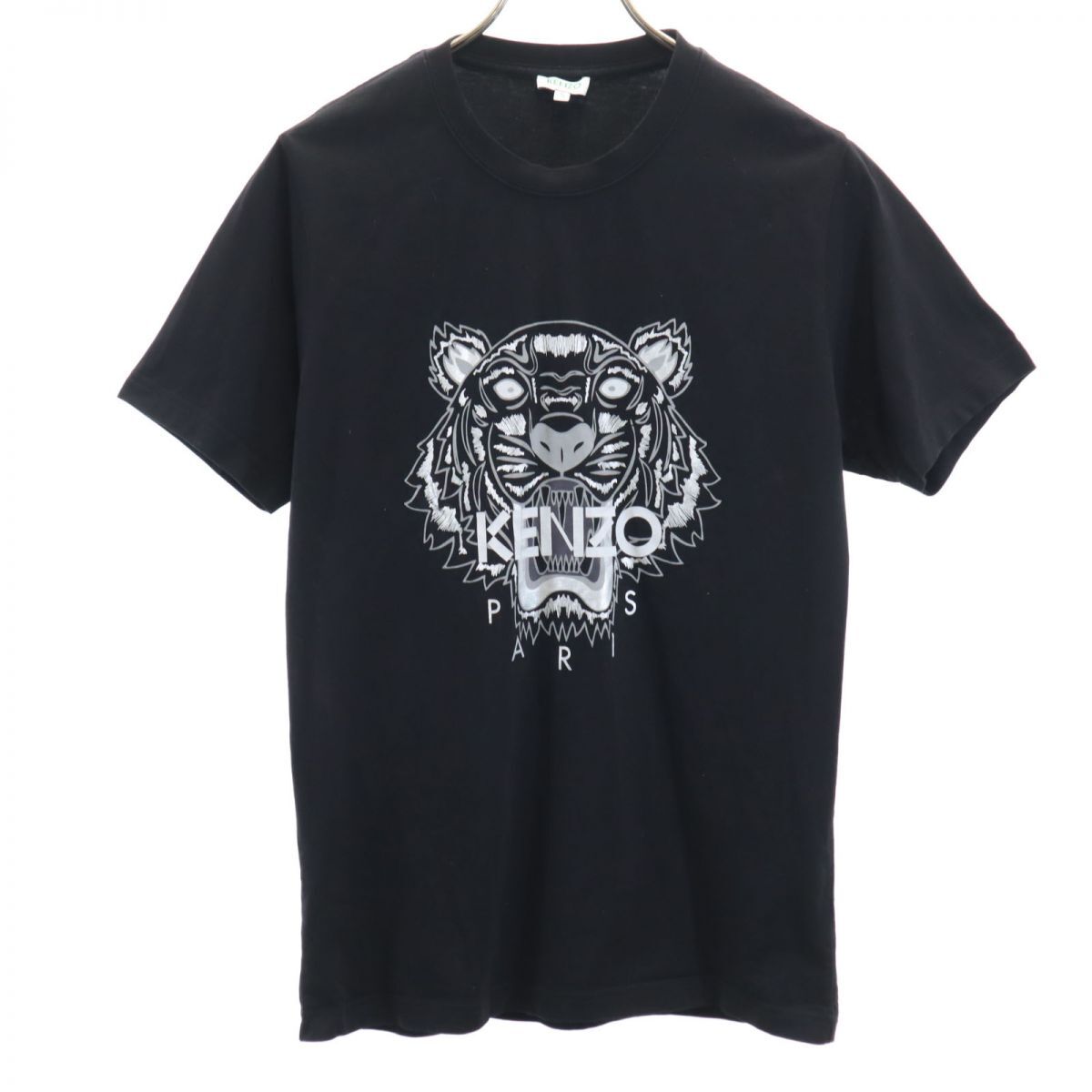 ケンゾー プリント 半袖 Tシャツ S ブラック KENZO PARIS メンズ 240326_ケンゾー プリント 半袖 Tシャツ 正面