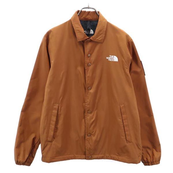 ザノースフェイス NP22030 ロゴプリント ナイロン コーチ ジャケット M オレンジ THE NORTH FACE メンズ 230305