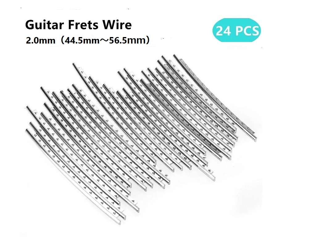 ギターフレットワイヤー 24本（44.5mm～56.5ｍｍ）_画像1