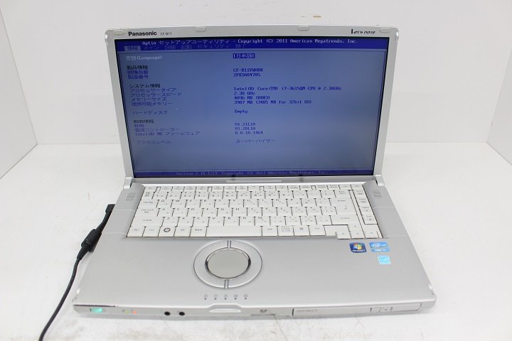 現状 Let's note B11 CF-B11YWHDR 第3世代 Core i7 3615QM /4GB/15.6インチ/Wi-Fi/USB3.0/HDMI端子/Win7Proモデル☆_画像1