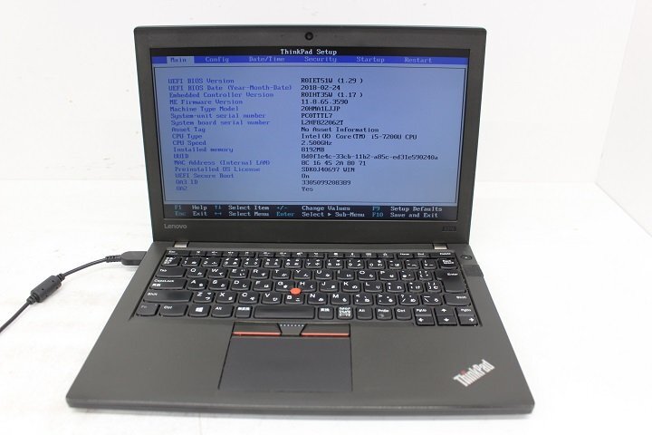 現状 Thinkpad X270 第7世代 Core i5 7200U /8GB/12.5インチ/Wi-Fi/USB3.0/Type-C/HDMI端子/Win10モデル☆_画像1