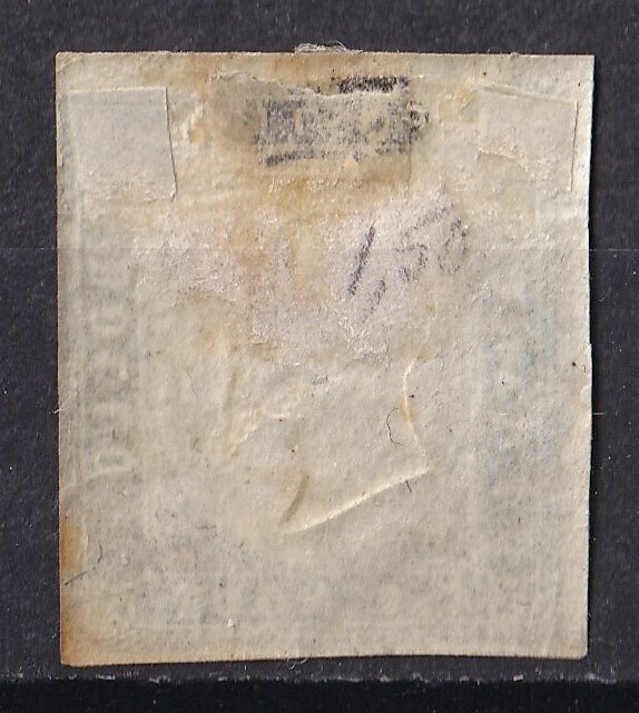 1855/63年イタリア サルディーニャ州 エマニュエル2世切手 5c (1)_画像2