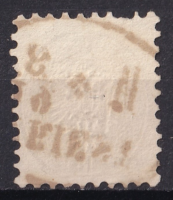 1863年オーストリア 紋章図案切手 15Kr._画像2