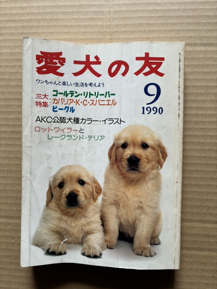 愛犬の友 1990年9月号 誠文堂新光社_画像1