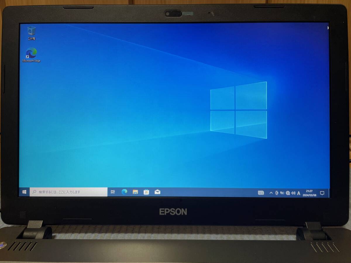 【ジャンク】EPSON Endeavor NJ3900E core i5 4210m／メモリ8gb／SSD120GB／Win10pro／バッテリーなし_画像4