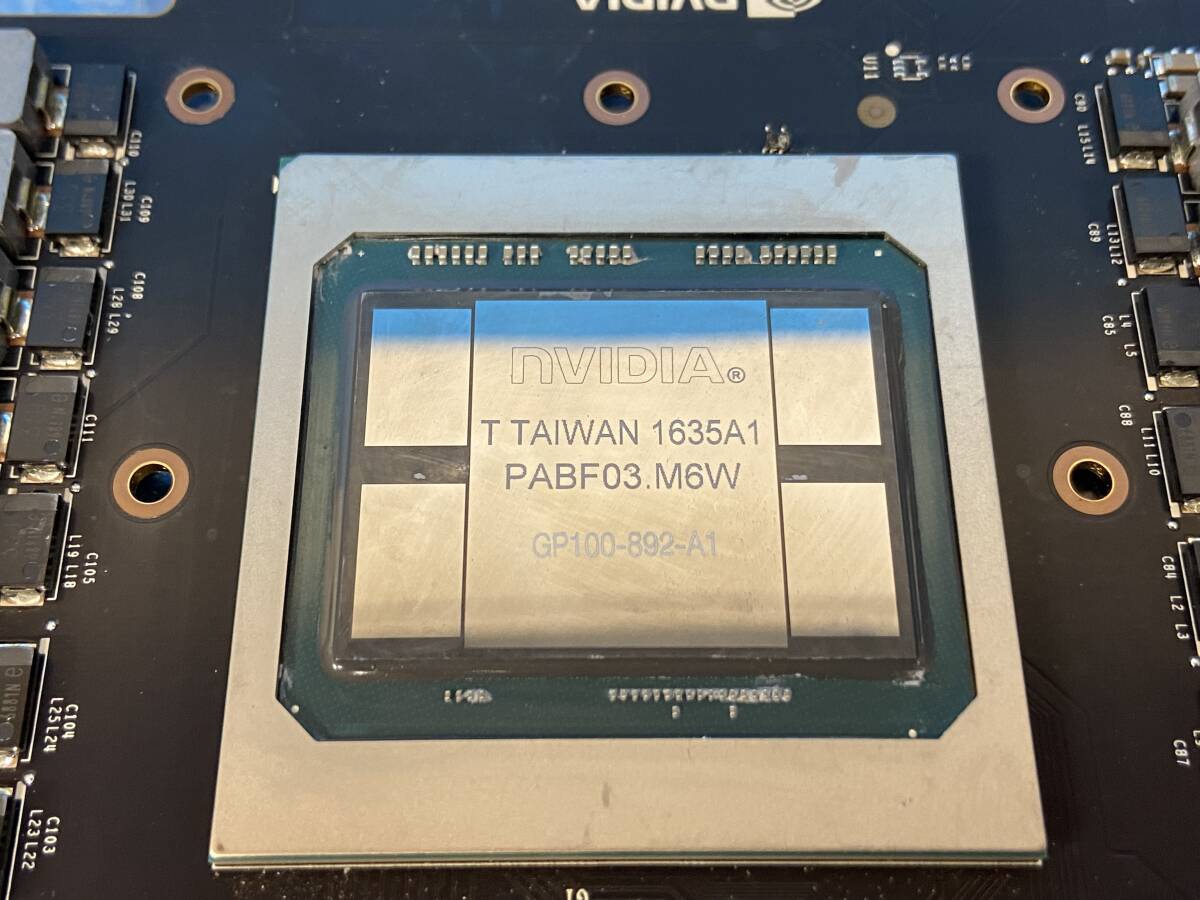 [CK20539] NVIDIA Tesla P100 GP100-892-A1 データセンター GPU ボード 4枚セット 現状渡し_画像4