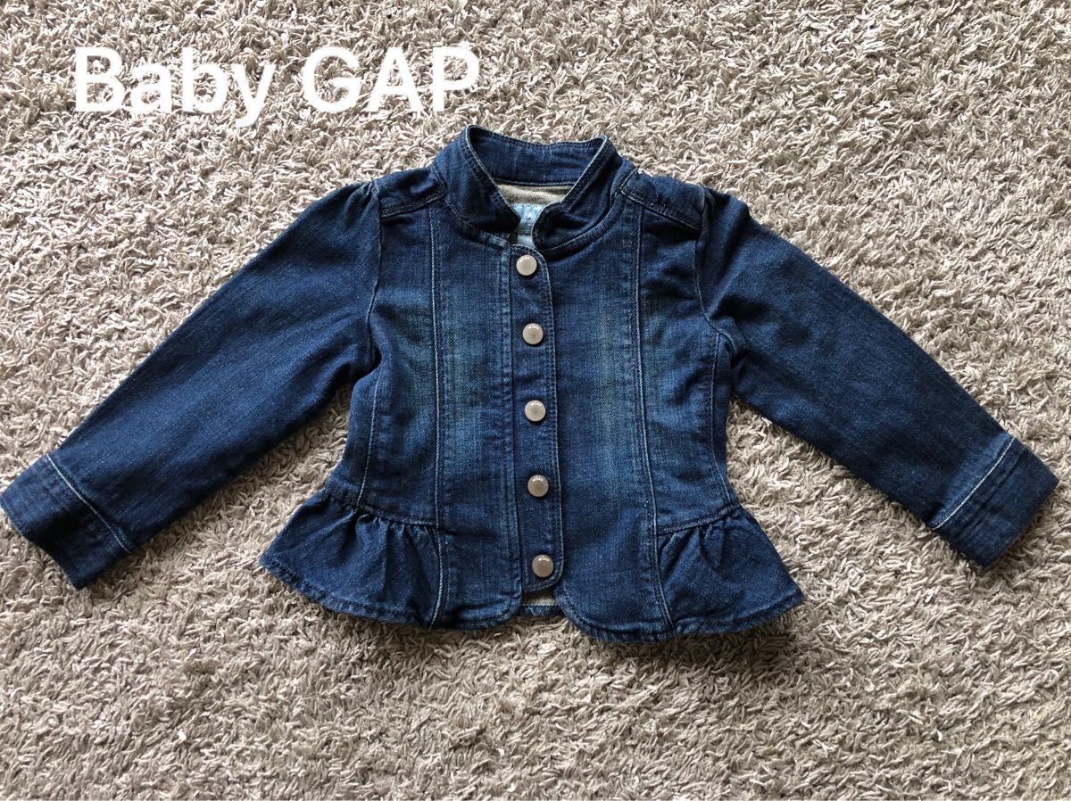 Baby gap ギャップ　デニムジャケット　フリル　パフスリーブ　95サイズ　ジーンズジャケット