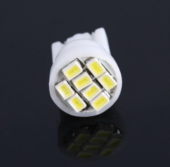 T10 T16 LED ウェッジ球 バルブ ルームランプ 12V 8SMD 8連 1206 高輝度 白 ホワイト ナンバー灯 10個 送料無料 La19の画像7