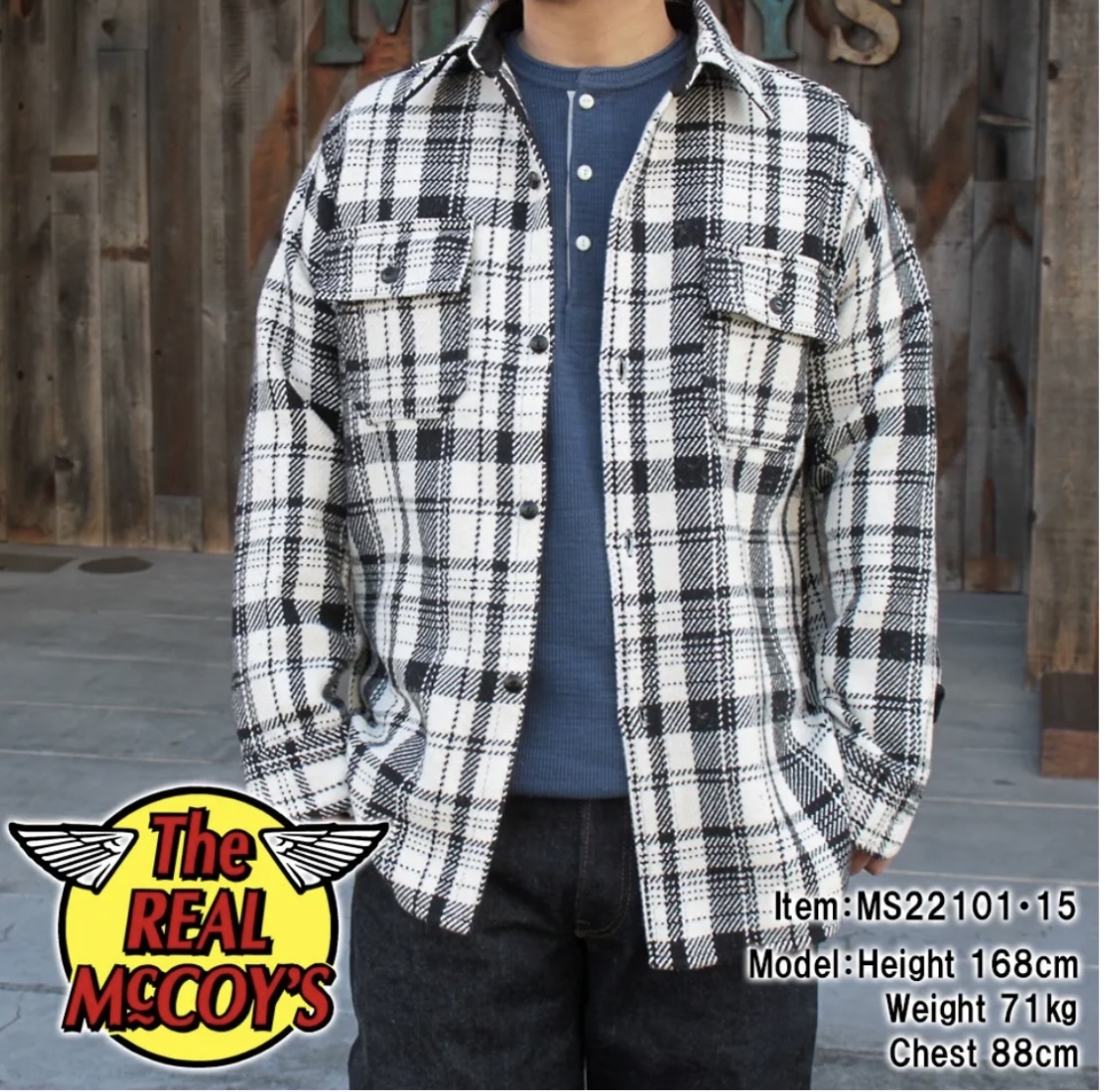  【良品】 22F/W THE REAL McCOY'S ザ リアルマッコイズ 8HU ヘビーウェイト フランネルシャツ チェックシャツ 16 MS22101 トイズマッコイ_画像9