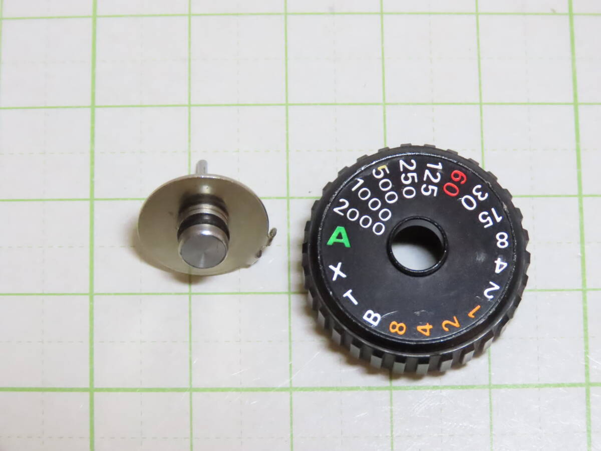 Nikon Part(s) - Shutter speed dial and attached parts for Nikon F3 Body シャッタースピードダイヤル関連部品_画像2