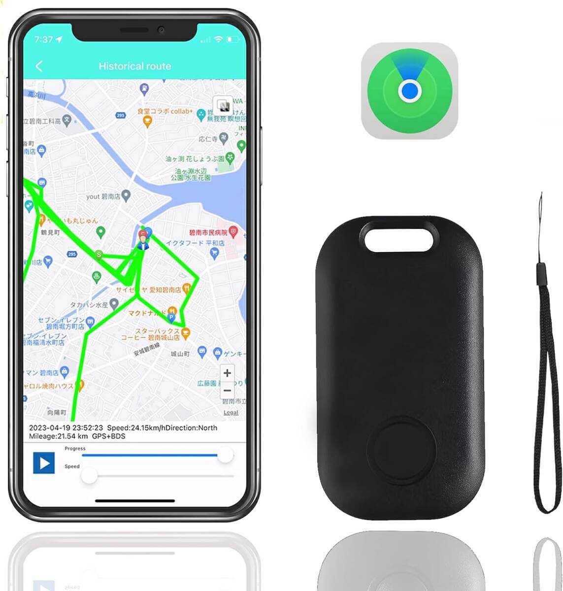 【超強力信号です】小型 スマートトラッカー 小型GPS発信機 電池寿命約３年 電池交換可能 財布忘れ物防止タグ 車両追跡用 簡単で_画像1