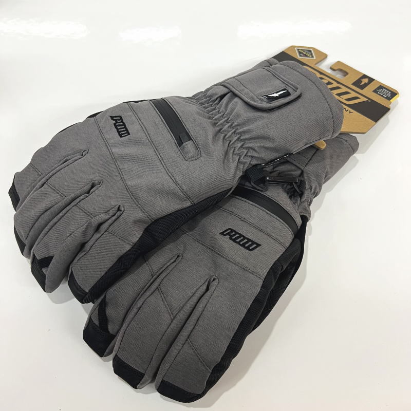 ○22-23 POW WAYBACK GORE-TEX SHORT GLOVE（ライナー無） カラー:GREY Lサイズ パウ グローブスキー スノーボード_画像3