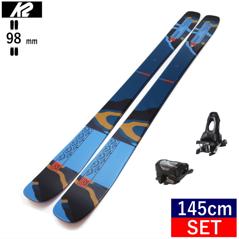 セミファットスキーセット K2 MINDBENDER TEAM+ATTACK 11 GW スキー＋ビンディングセット カービング [145cm/98mm幅] 23-24