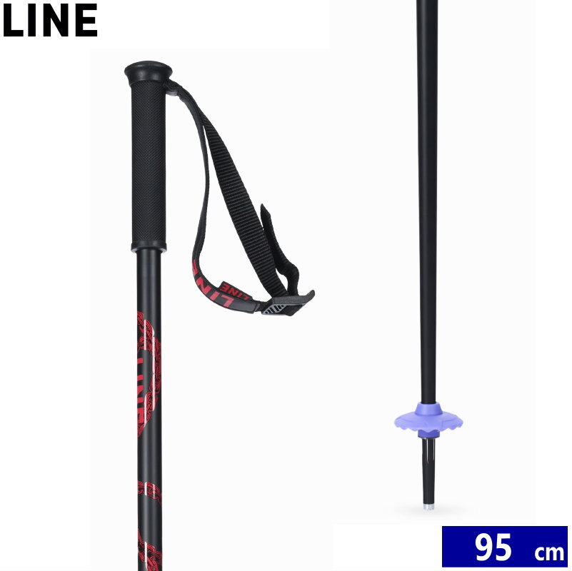  ski paul (pole) 24 LINE TAC color :MAROON[95cm] line tuck ski stock 23-24 Japan regular goods 