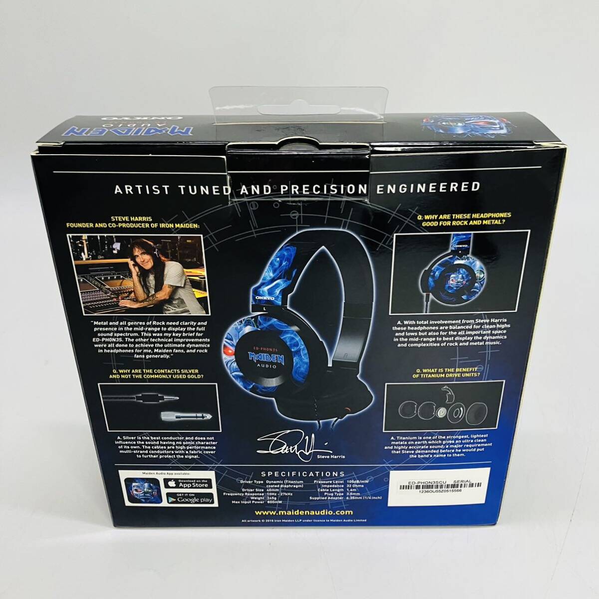 【新品未使用】ONKYO MAIDEN AUDIO ED-PHON3S IRON MAIDENコラボモデル_画像4