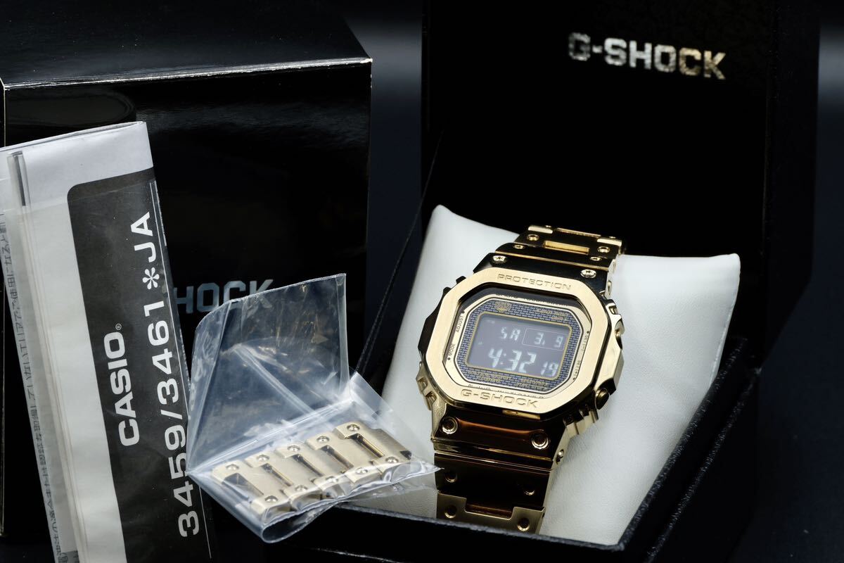美品 【1円スタート】 SHOCK CASIO GMW-B5000GD-9JF 腕時計 Gショック ソーラー Bluetooth タフソーラー カシオ ゴールド_画像1