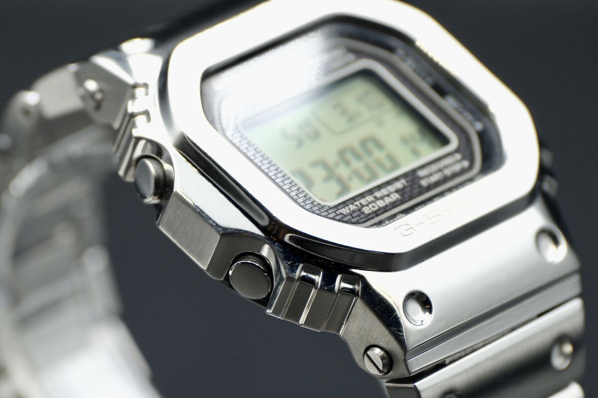 【1円スタート】 G-SHOCK CASIO GMW-B5000D-1JF 腕時計 Gショック ソーラー Bluetooth タフソーラー カシオ シルバーの画像4
