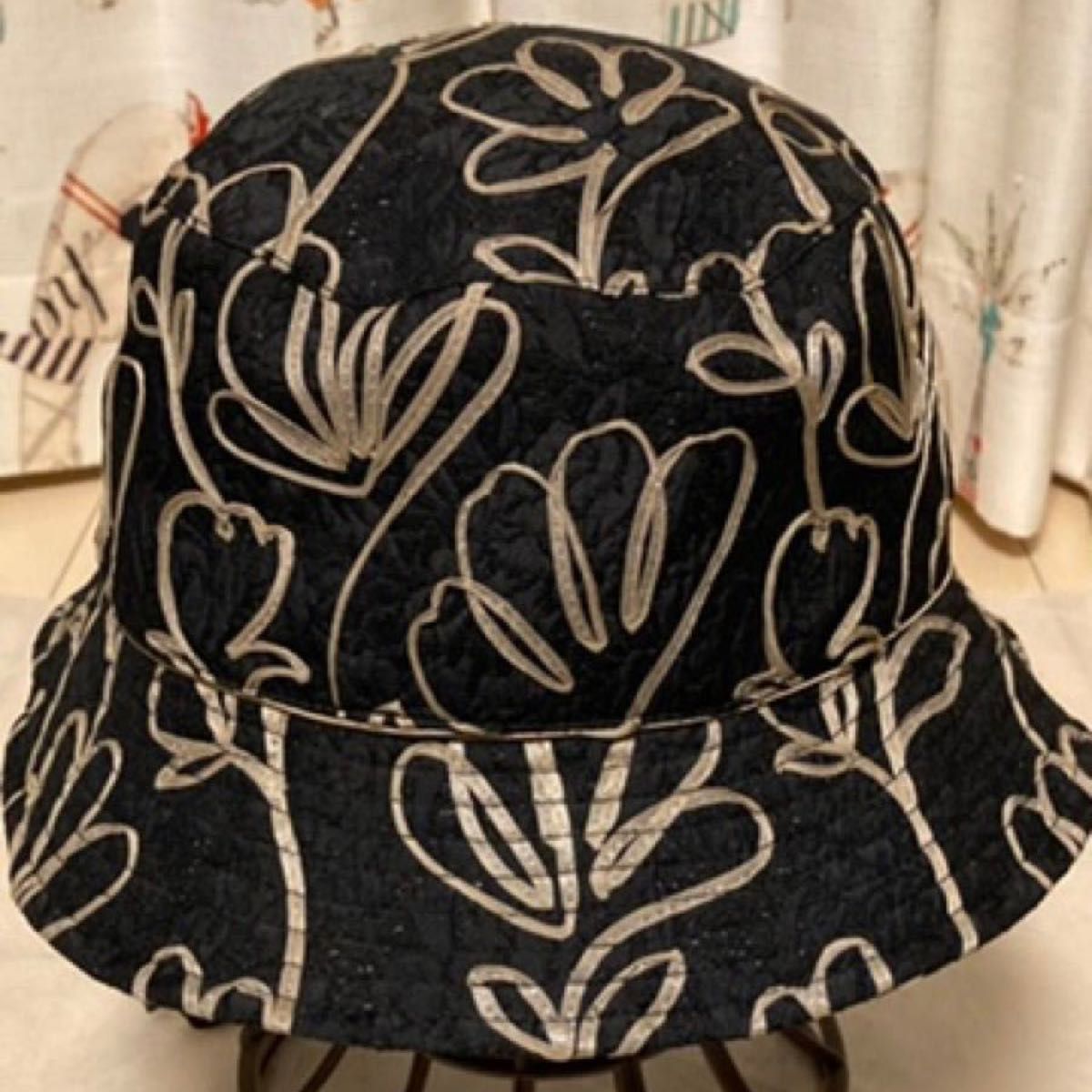 FUMIKU フミク Flower Embroidery Bucket hat バケットハット 帽子 2way 日本製