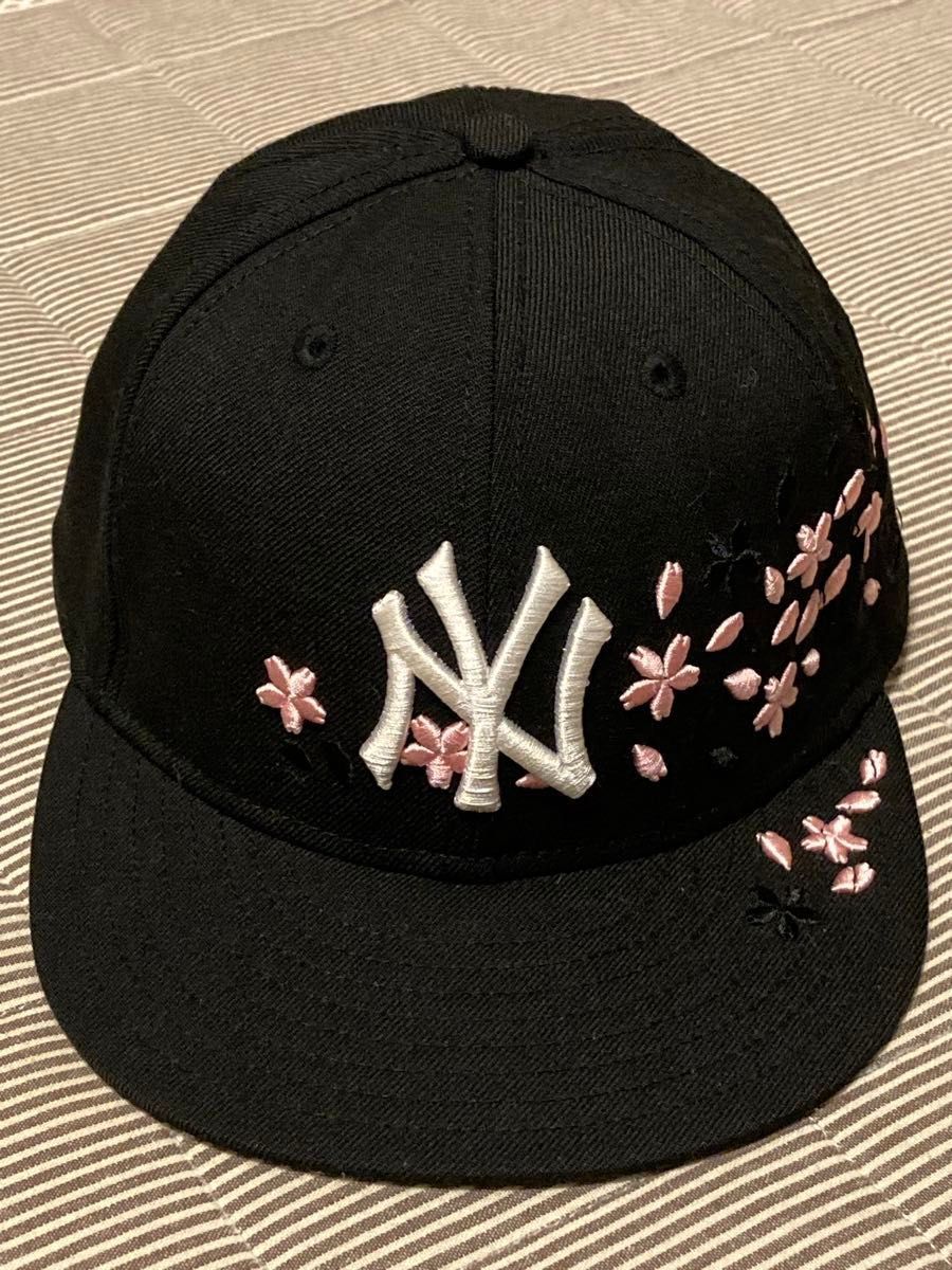 レア！00s NEW ERA ニューエラ★59FIFTY 7 1/2 桜 サクラ×New York Yankees