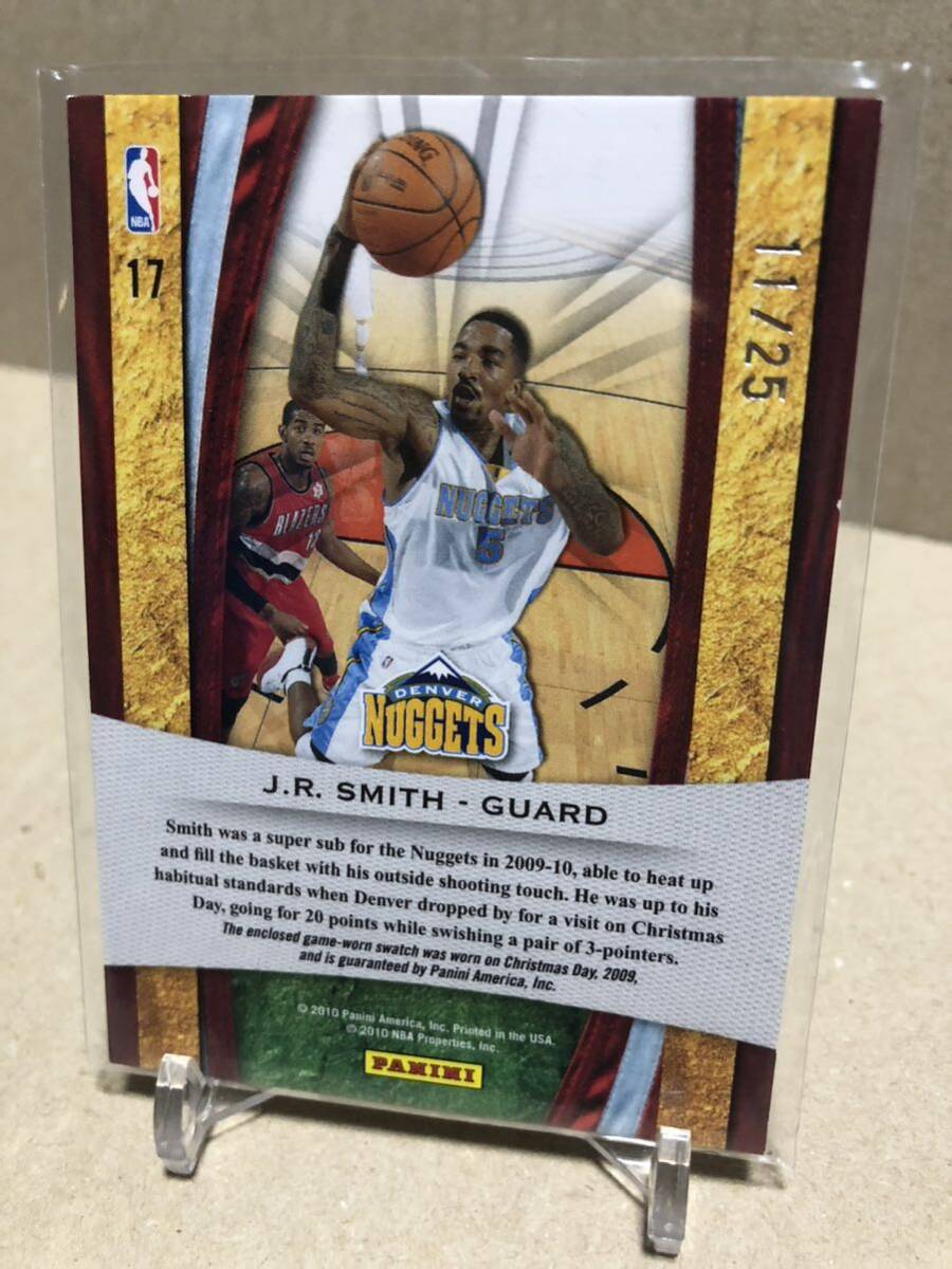 NBA 2010 PANINI J.R.Smith PATCH Card PRIMEの画像2