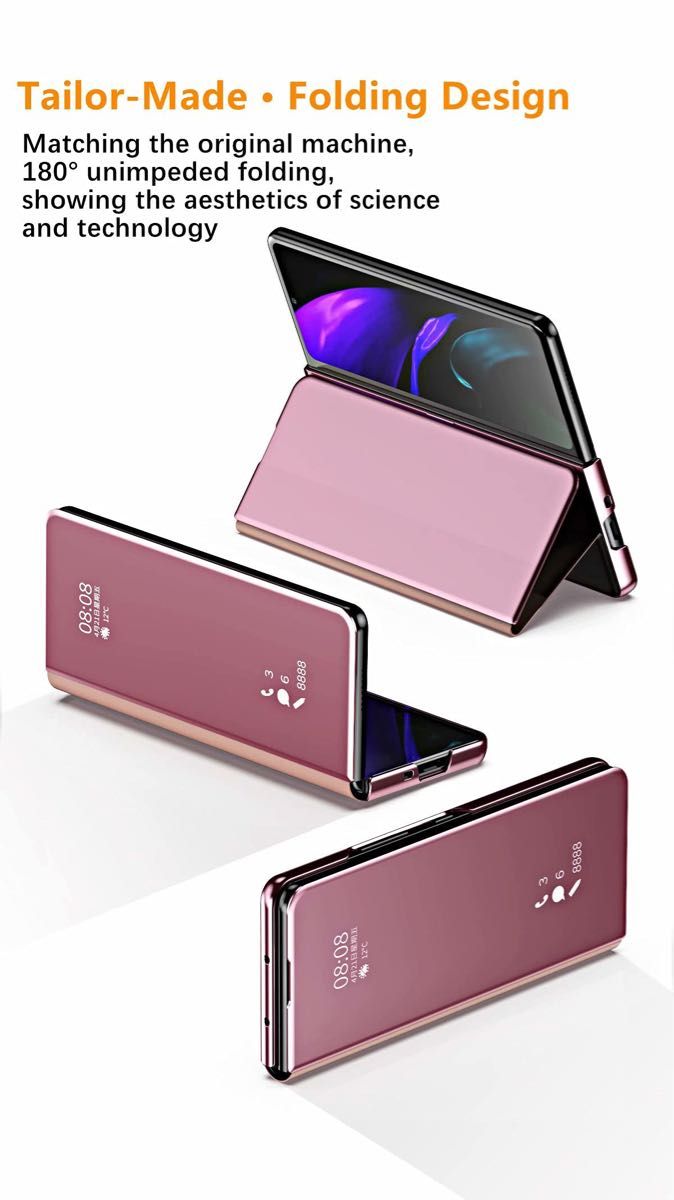 Samsung Galaxy Z Fold3 5Gケース用 手帳型ケース 耐衝撃