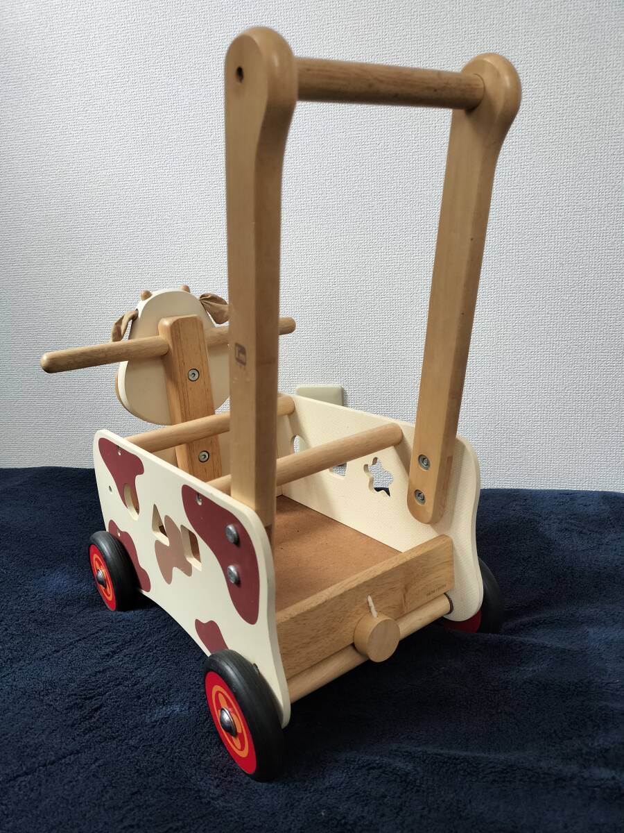 I\'m Toy handcart * baby War car & ride kau I m toy wooden 1 -years old intellectual training toy wooden toy 