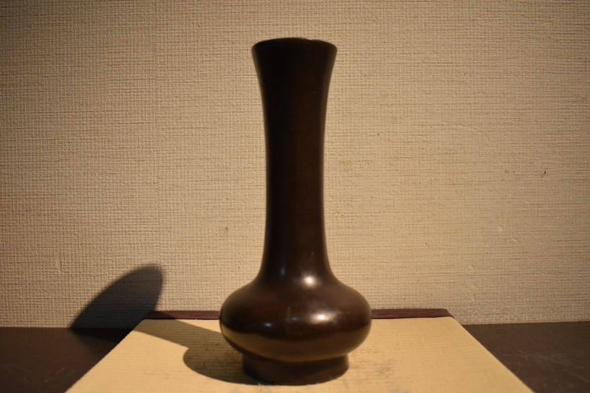 【GE】Y321【コレクター所蔵品】時代 古銅花瓶 /金工 花器 骨董品 時代品 美術品 古美術品 銅器 _画像2