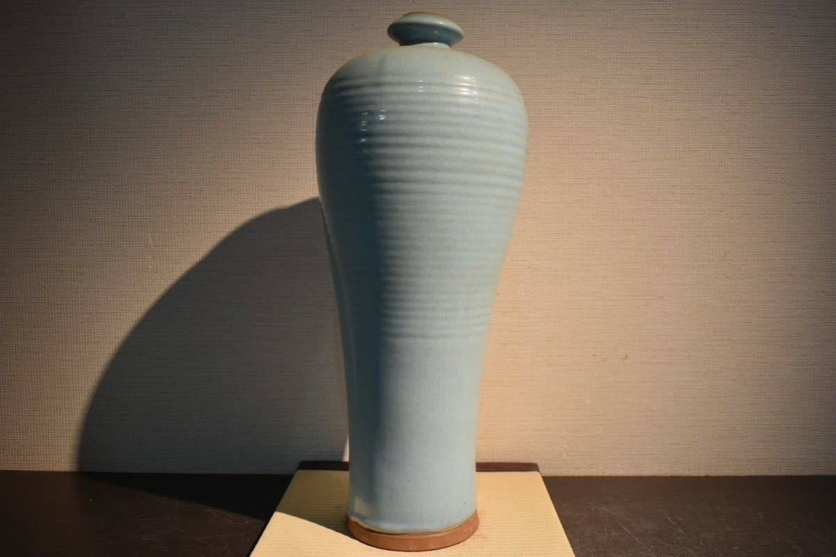 【GE】R202【コレクター所蔵品】時代 鈞窯花瓶 /中国古玩 朝鮮美術 骨董品 時代品 美術品 古美術品 《高さ50㎝以上》_画像3