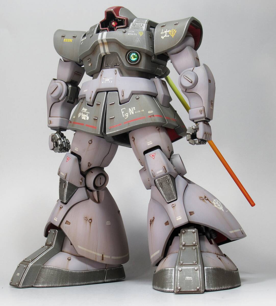 【MG 1/100 MS-09 ドム 戦場風 改修塗装完成品】_画像3