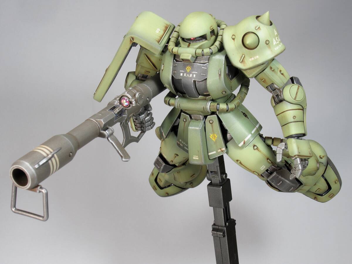 MG 1/100 MS-06F 量産型ザクⅡ 戦場風 改修塗装完成品】|Yahoo MG 1/100 MS-06F 量産型ザクⅡ 戦場風 改修塗装完成品】|Yahoo