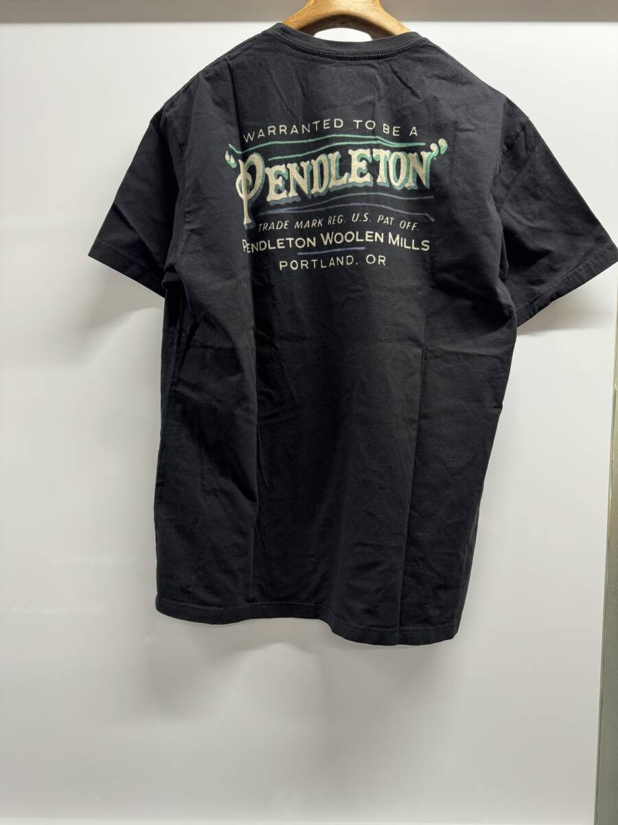 【クリーニング済】 PENDLETON　ペインテッドロゴTシャツ　【XL】_画像4