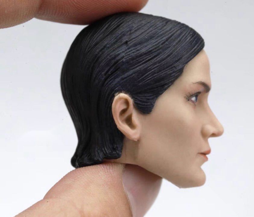  action фигурка 1/6 женщина head герои игр Raider прекрасный человек 12 дюймовый твердый Carving scalp 