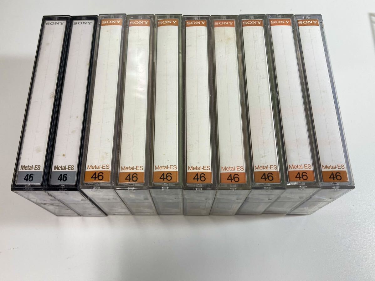 SONY メタルテープ メタルポジション 46/60/90 カセットテープ 20本まとめ売り 使用済 ジャンク ツメ有 昭和レトロ 当時物 現状品 KC83の画像6