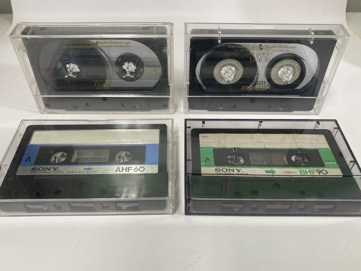 KC102 カセットテープ 50本 TDK SONY maxell AXIA ハイポジション ノーマルポジション 録音済み ジャンク 現状品 レトロ　当時物_画像9