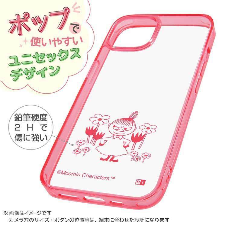 iPhone 13mini ケース ムーミン ミイ ハイブリッドカバー クリア 透明 保護 可愛い かわいい おしゃれ オシャレ キャラ_画像3