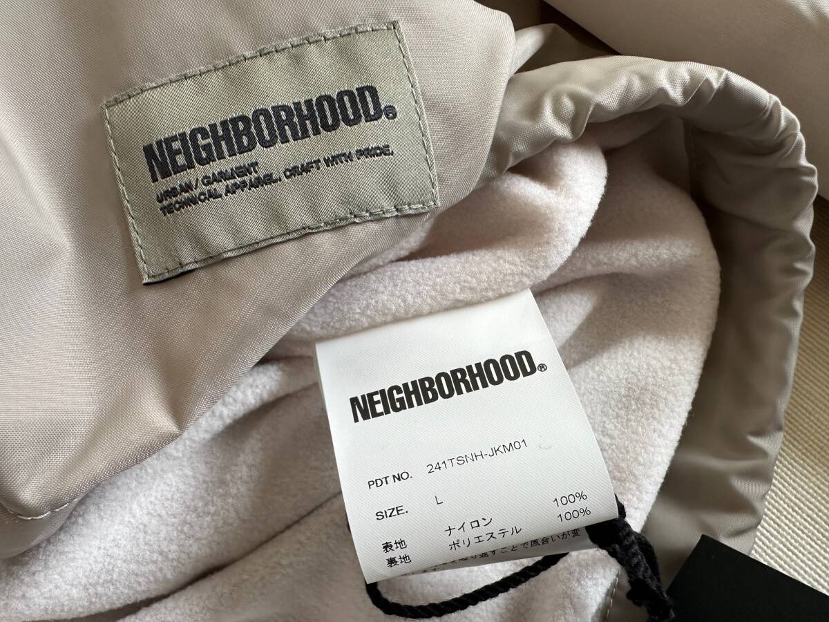 24SS　Lサイズ 　ベージュ　WINDBREAKER JACKET-1　ネイバーフッド　NEIGHBORHOOD　241TSNH-JKM01_画像8