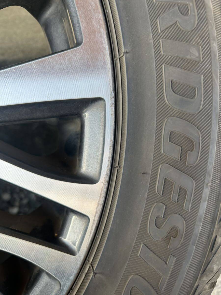 アルファード 30 純正 アルミ ホイール 5穴 18×7.5J +45 【21年 ブリヂストン235/50R18 タイヤ付き】 ヴェルファイア_画像9