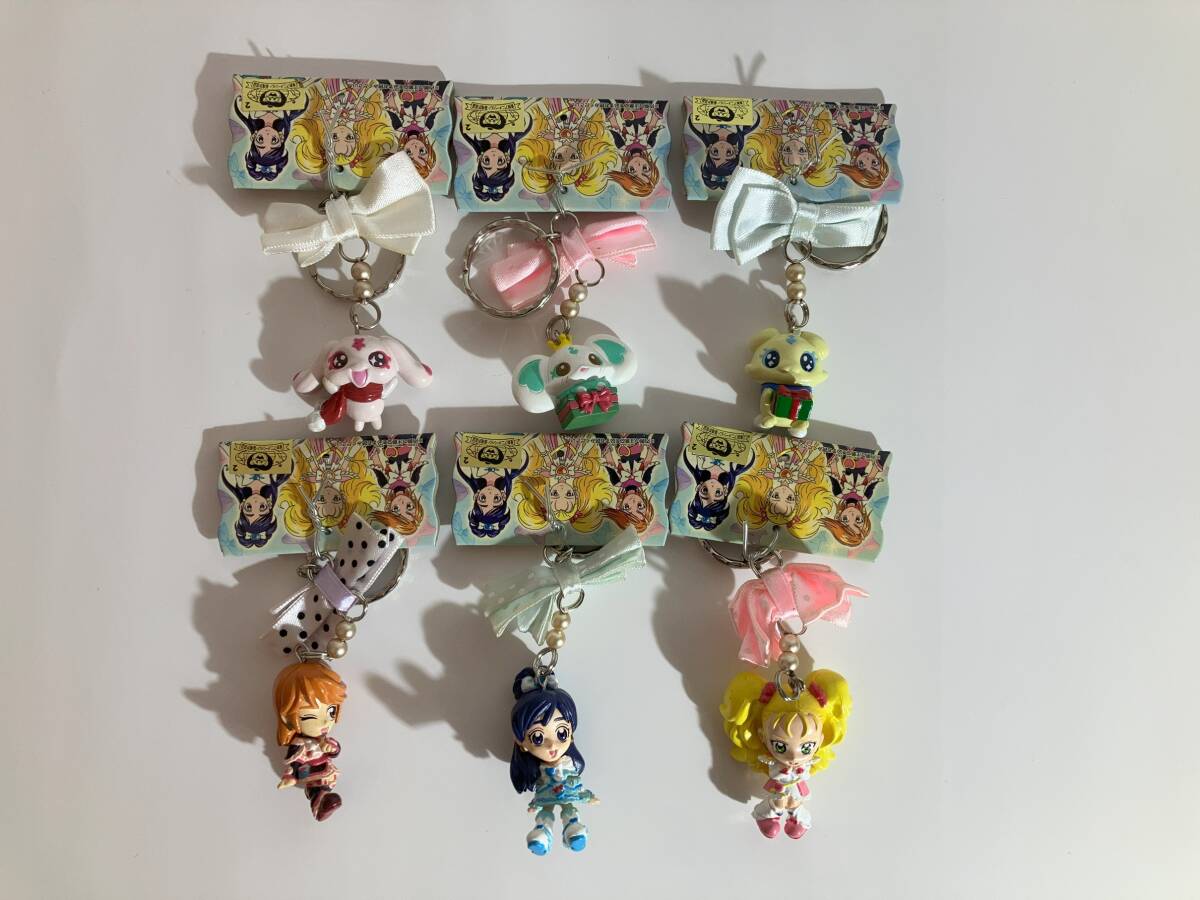 ふたりはプリキュア マックスハート リボン付 フィギュア キーホルダー 全6種セット[タグ付未使用]の画像1