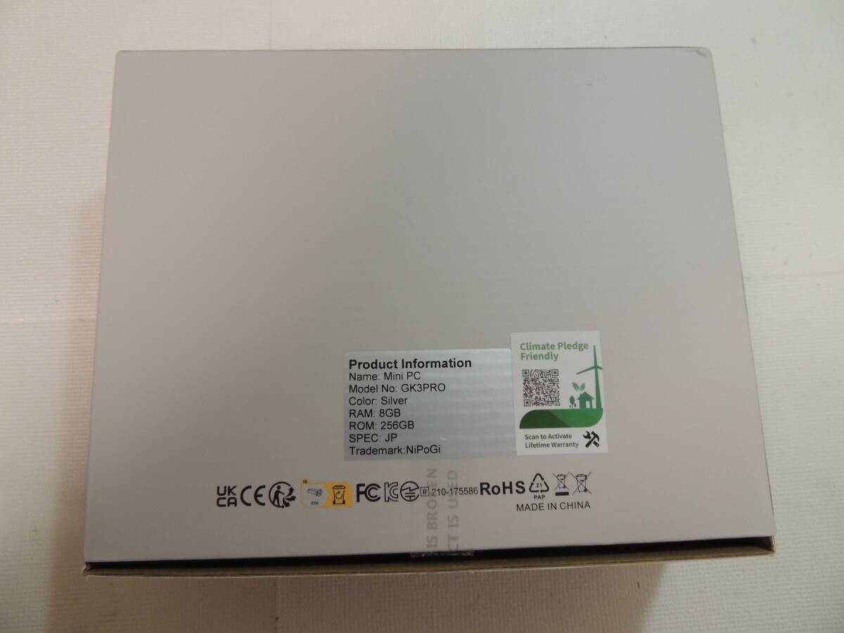 【ミニPC】NiPoGi　ミニPC　GK3PRO　RAM８GB　SSD240GB追加　【初期化・動作確認済】_画像8