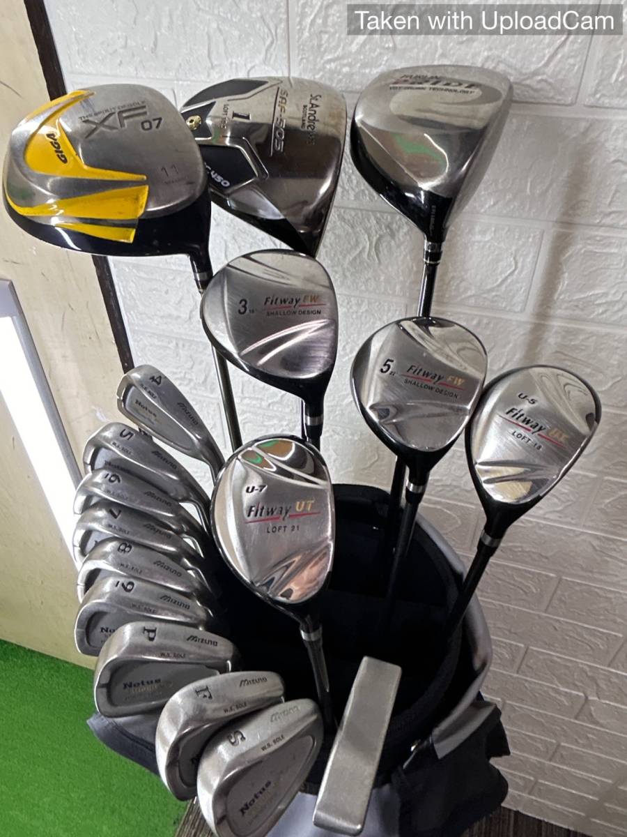 【初心者応援!お手軽メンズゴルフスタートセット】初心者/入門者向 MIZUNO イオンスポーツ PING他 キャディバッグ付き フレックスR/SR_画像1