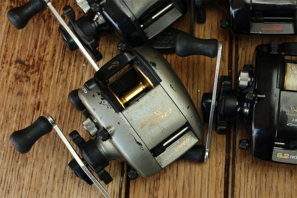 ZEBCO QUANTUM 5台セット検) ABU 2500C サイズ 道楽 ハトリーズ BALSA50 ZEAL ザウルス HEDDON FENWICK SHIMANO シマノ ダイワ ロッドに_画像8