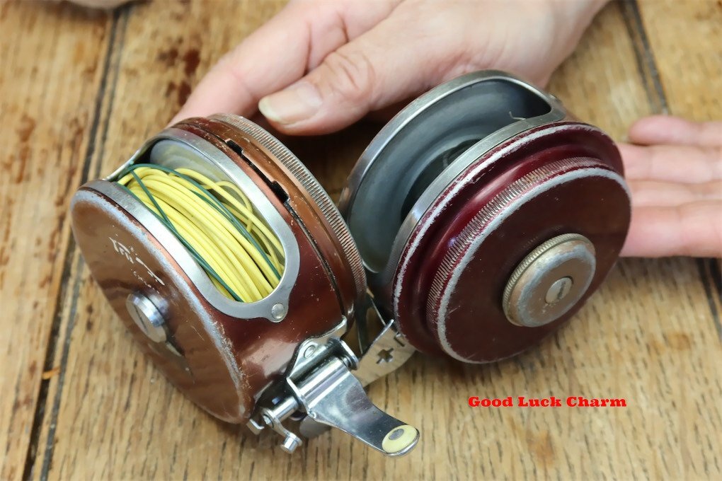 50s SOUTH BEND SHAKESPEARE AUTOMATIC FLY REEL WF6/7 ゼンマイ内蔵