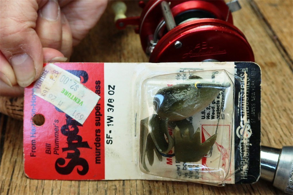 70s BILL PLUMMER HARRISON FROG ハリソンフロッグ 検) バス 雷魚 ヒックリジョー原型 HEDDON ABU 5600C 6500C FL59H 昭和アングラーに_画像6