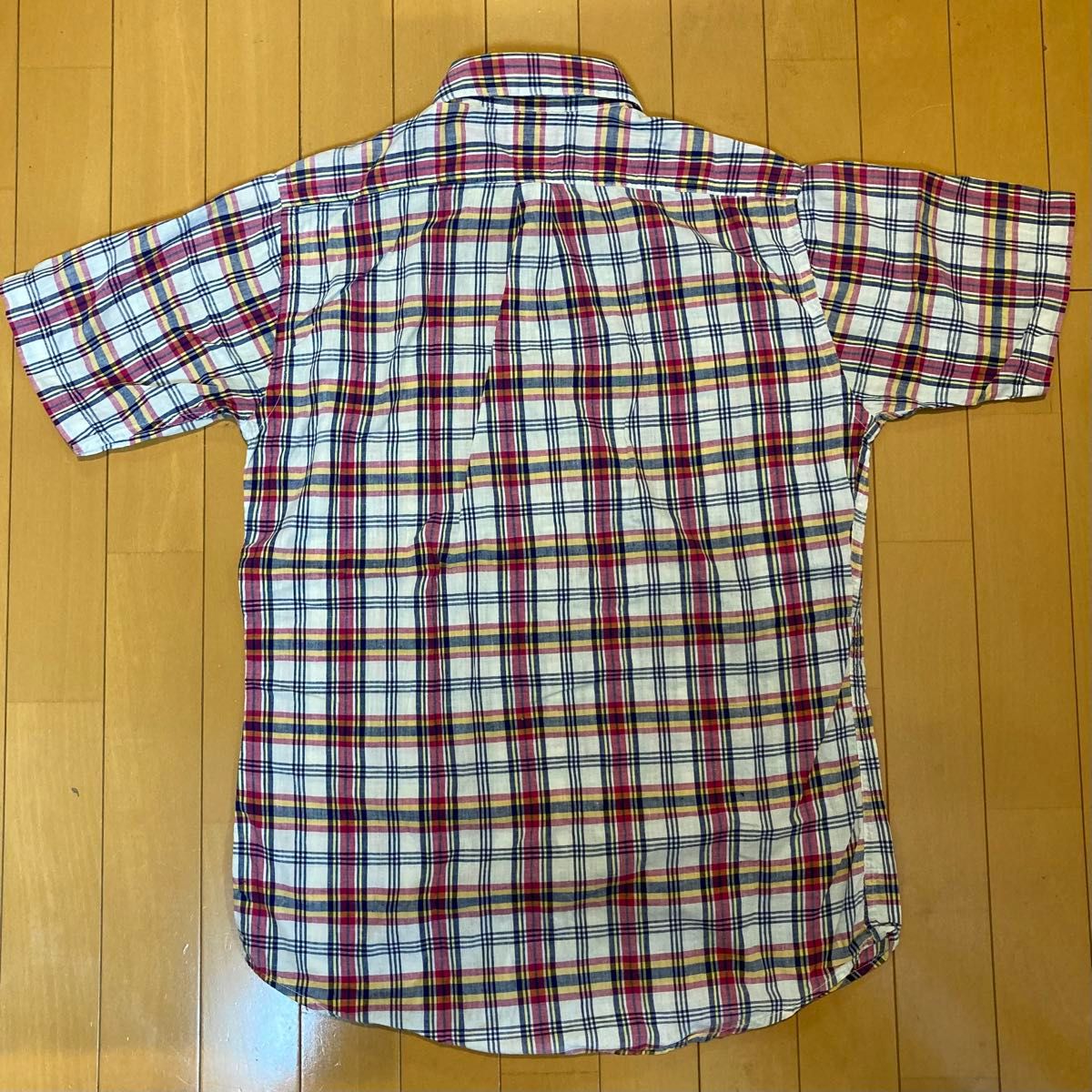 L.L.BEAN/エルエルビーン　ボタンダウンシャツ　チェック半袖シャツ　〜80s