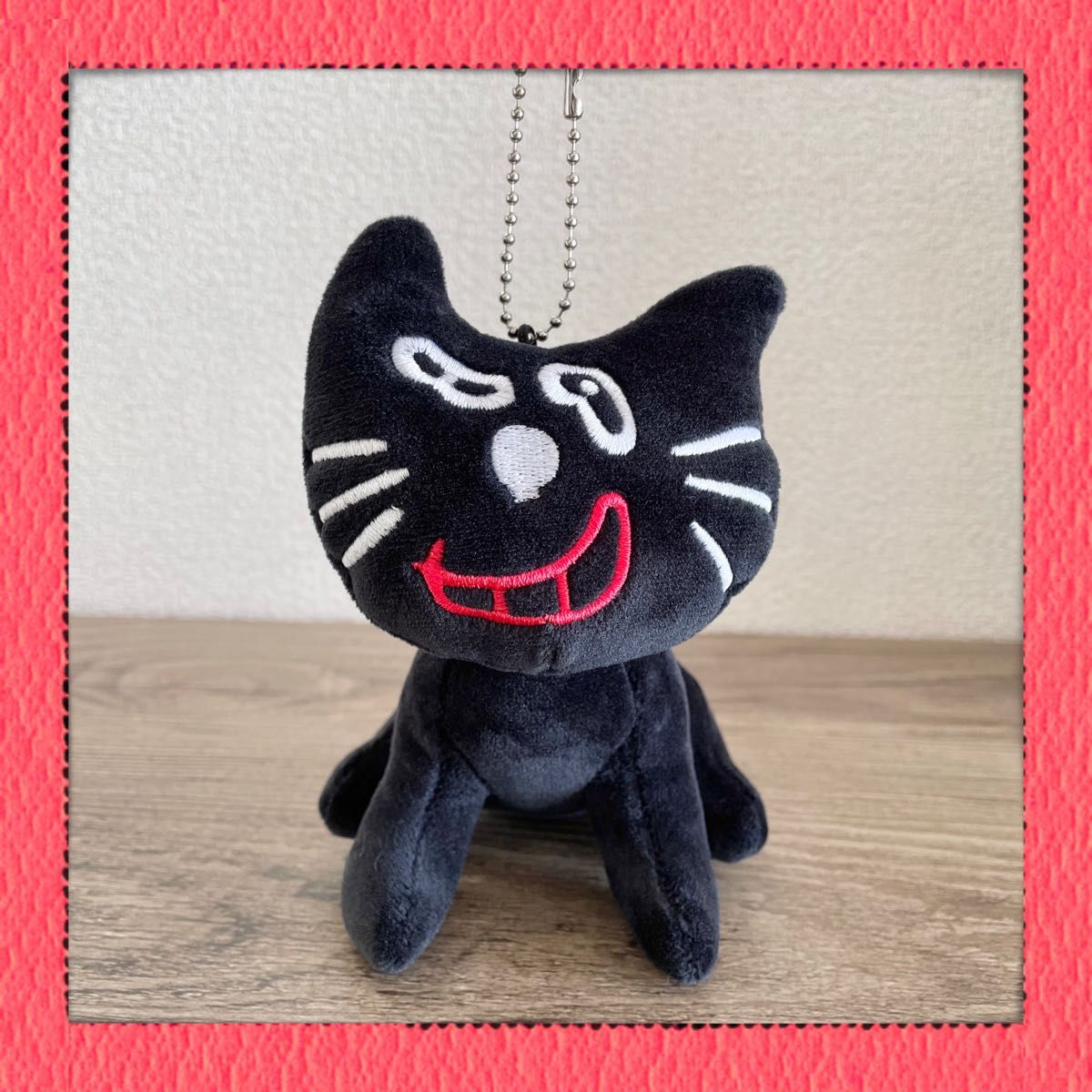 【美品】キヨ猫ちゃん ぬいぐるみ おすわり キーホルダー キヨ ストラップ チェーン レベル4 level4 グッズ マスコット